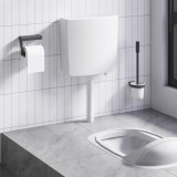 VidaXL Rezervor de toaletă cu admisie de apă pe fund, 3/6 L, alb