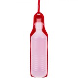 Sticla portabila de apa pentru caini, 500 ml, Roz