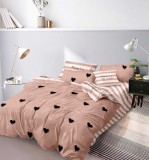 Lenjerie Pat Bumbac 6 Piese Crem Cosmos, 200x230/240x250 cm, Fata Perna 55x75/70x70 cm