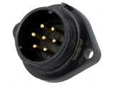 Soclu SP21 Tată 7 PIN IP68 15A 500V Lipire