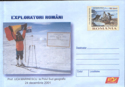 Intreg pos plic nec 2005-Exploratori polari romani-Prof.Uca Marinescu Polul Sud foto