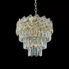 Candelabru Cristal WINDSOR Petito 3xE27, Diametru 30cm, Auriu Lucios, Inaltime Reglabila, Alessandro DESIGN