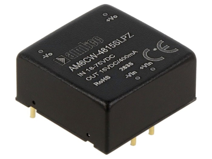 Convertor DC/DC 6W 18&divide;75VDC
