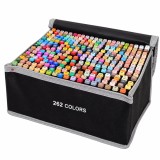 Cumpara ieftin Set 262 markere multicolore cu doua capete, varf fin 1 mm si lat tesit 3-6 mm