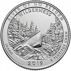 !!! SUA - QUARTER WILDERNESS IDAHO 2019 P - UNC/ SERIA PARCURI NATIONALE foto