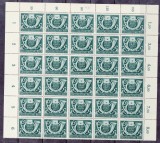 Germania Reich 1944 / Ziua Filateliei / Bloc de 30 MNH, Nestampilat