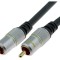 Cablu RCA Aurit Negru 3m