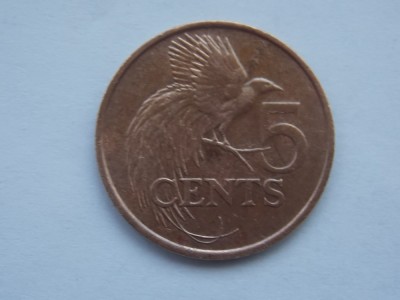 5 CENTS 1992 TRINIDAD TOBAGO foto