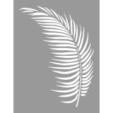 Sablon 560x430x0.7mm, Frunza de Palmier, Refolosibil MX70001