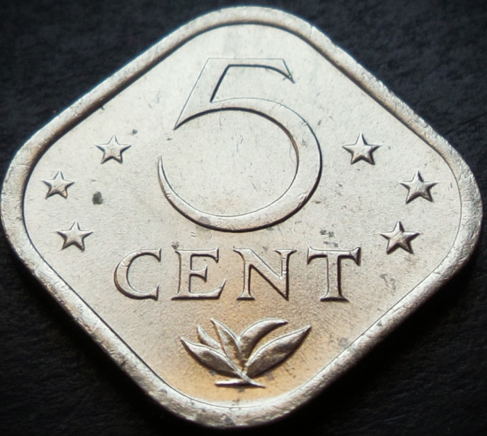 Moneda exotica 5 CENTI - ANTILELE OLANDEZE (Caraibe), anul 1974 * cod 4838 A.UNC