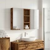 vidaXL Set dulap baie cu raft 3 pcs 80 x 10,5 x 50 cm Lemn compozit 3403654