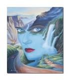 Cumpara ieftin Tablou pictat manual, Pe drumul vietii, 60x50cm ulei pe panza, Mircea Iordache
