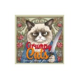 Grumpy Cats Grayscale Coloring Book for Adults: funny Cats Coloring Book grumpy cats doing things grauscale Coloring Book