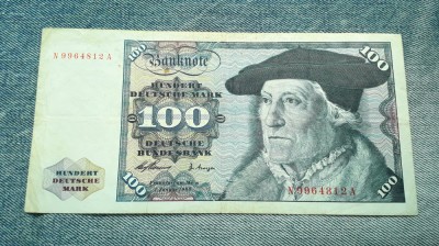 100 Mark 1960 Germania / marci / primul an de emitere / 9964812 foto