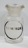 Flacon din sticla pentru farmacie, CAMPHOR.