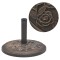 vidaXL Suport umbrelă de soare, rășină, rotund, bronz, 9 kg 43656
