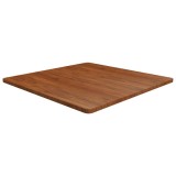 Cumpara ieftin Blat de masa patrat maro inchis 90x90x2,5 cm lemn stejar tratat