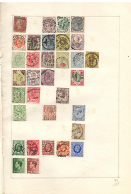 ANGLIA (MAREA BRITANIE).Lot peste 220 buc. timbre stampilate DL.24 foto
