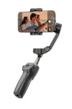 Cumpara ieftin Stabilizator Telefon iSEN CM9 Standard Edition, Gimbal 3 Axe, Negru, Bluetooth, Baterie 1400mAh, Tripod, Telecomanda