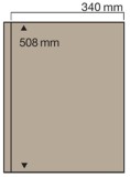 Cumpara ieftin 5 folii bej pentru ziare, relevee, Jumbo, cu 1 buzunar fata verso de 508 x 340 mm