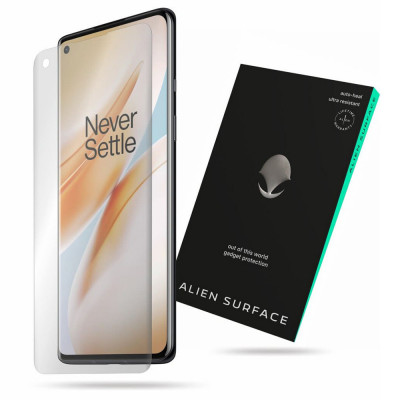 Folie pentru OnePlus 8, Alien Surface Screen Case Friendly, Transparent foto