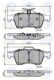 Set placute frana,frana disc MAZDA 3 Limuzina (BK) (1999 - 2009) COMLINE CBP01599