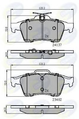 Set placute frana,frana disc OPEL VECTRA C Combi (2003 - 2016) COMLINE CBP01599 foto