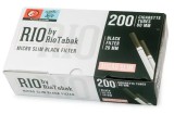 Tuburi tigari RIO Micro Slim Black Filter (20 mm) 200