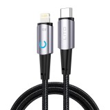 Lito - Data Cable (LD10) - Type-C to Lightning Fast Charging 30W, with LED, 1m - Black