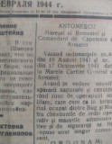 Ziar 3 Febr. 1944 Odessa Gazeta