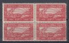 ROMANIA 1906 EXPOZITIUNEA GENERALA BUCURESTI BLOC 4 VINIETE CULOAREA ROSU MNH, Nestampilat