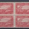 ROMANIA 1906 EXPOZITIUNEA GENERALA BUCURESTI BLOC 4 VINIETE CULOAREA ROSU MNH