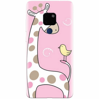 Husa silicon pentru Huawei Mate 20, Cute Giraffe foto