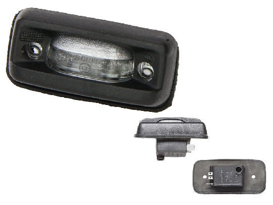 Lampa numar Volkswagen Polo (86c), 08.1981-1990, spate, 12V; negru; omologare: ECE