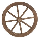 Roata decorativa Rustica din lemn 47cm maro Zilan EXT 10229