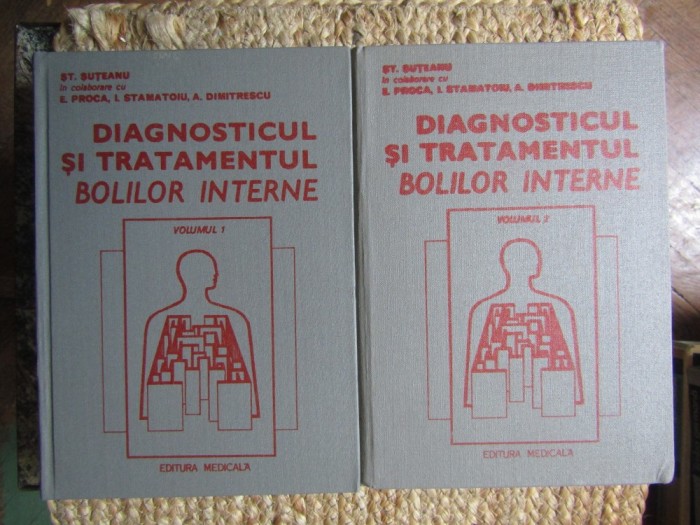 St. Suteanu - Diagnosticul si tratamentul bolilor interne, 2 vol. (Editia: 1982)
