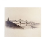 Podul Regele Carol I, fotografie de mari dimensiuni, atelier Franz Duschek, 1895 - Cernavodă