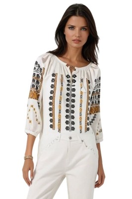 Bluza tip ie dama R25 alb/gri , marimea 3XL foto