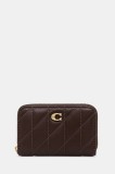 Coach portofel de piele culoarea violet, CM505