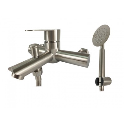 Baterie pentru baie DAX-009 Mixxus, inox, para inclusa, Argintiu foto