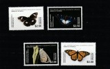 Aitutaki 2017 - Fauna , Insecte , Fluturi , serie 4 valori , dantelate , MNH , Mi. 992-995
