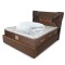 Set Saltea ortopedica, Lux Memory Piemond cu topper, 140x200x32cm, fermitate tare, plasa arcuri, memory foam 2,5 cm, husa matlasata, aerisire perimetr