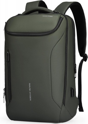 Rucsac barbati Mark Ryden Smart , Laptop de 17.3, rezist la apa, port USB, 32L, 50 x 30 x 20 cm, verde foto