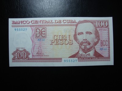 CUBA 100 PESOS 2023 UNC foto