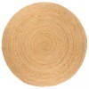 VidaXL Covor din iută &icirc;mpletită, 210 cm, rotund 343585