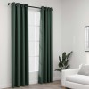 Draperii opace vidaXL, aspect in, cu ocheți, 2 buc., verde, 140x245 cm