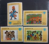 Jamaica 1979 Crăciun, UNICEF, Pictura serie 4v. neștampilata
