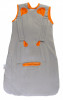 Sac de dormit multifunctional Slumbersac Grey Orange Zoo Animal Travel 0-3 luni 2.5 Tog, Carucior/Scaun auto, Bumbac 100%