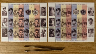 Centenarul nasterii Regelui Mihai I, minicoli de 5 timbre si o vinieta 2021 LP 2343e foto