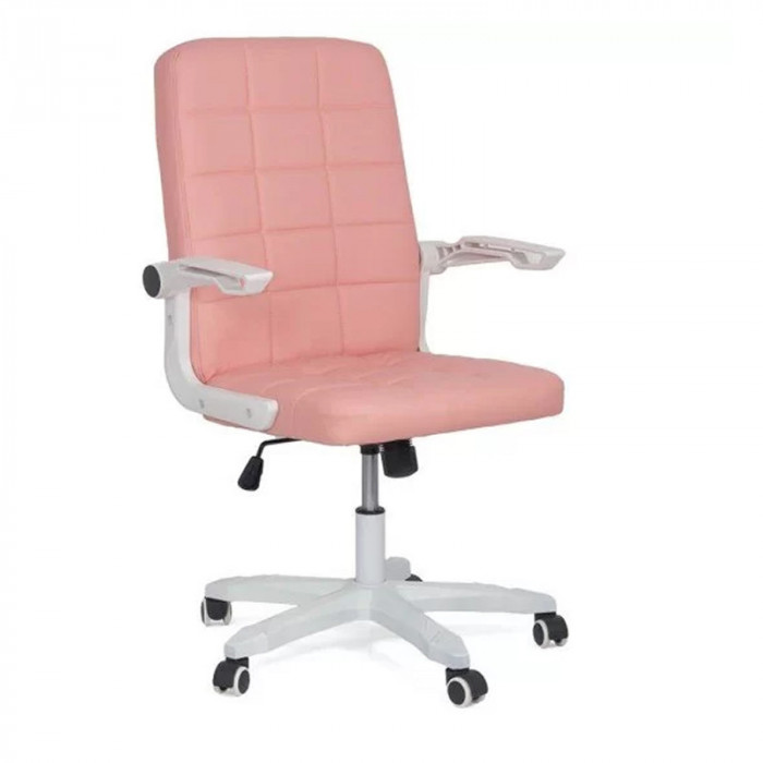 Scaun pentru birou, inaltime 106 cm, greutate suportata 100 kg, Roz